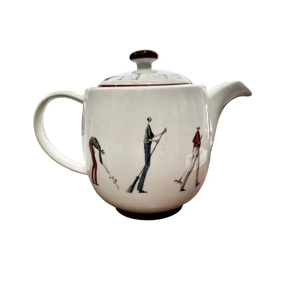 Portmeirion Up the Garden Path Ceramic Teapot and Lid